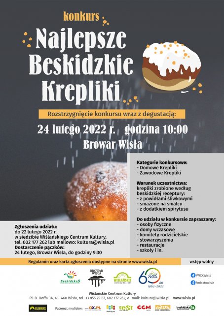 Plakat KOnkurs na Najlepsze Beskidzkie Krepliki